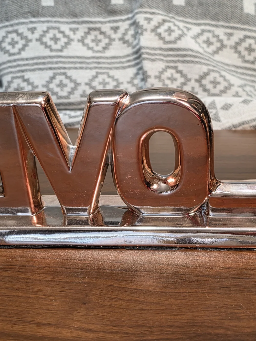 Pink and Rose Gold 'LOVE' Wall Decor Set